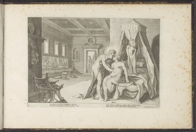 Apollo seduz Leucothea
Metamorfoses de Ovid (título da série)
Recriações de P. Ovidius Naso (título da série) de Hendrick Goltzius (workshop of)