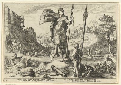 Idade do Bronze Metamorfoses de Ovídio (título da série) de Hendrick Goltzius (workshop of)