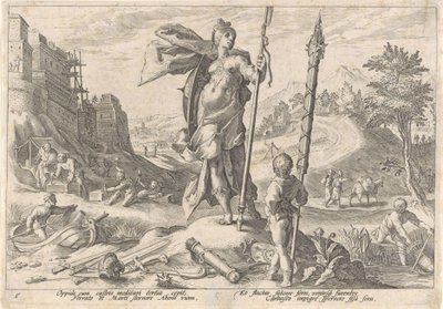 A Idade do Bronze Metamorfoses de Ovídio (título da série) de Hendrick Goltzius (workshop of)