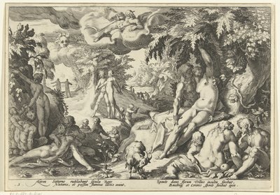 Era de ouro Metamorfoses de Ovídio (título da série) de Hendrick Goltzius (workshop of)
