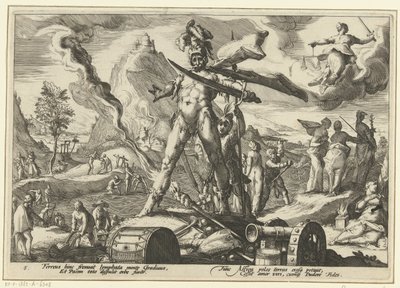 Era do aço Metamorfoses de Ovídio (título da série) de Hendrick Goltzius (workshop of)