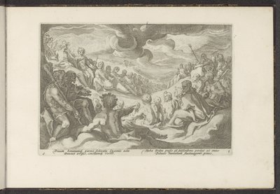 Júpiter convoca os deuses das Olimpíadas
Metamorfoses de Ovid (título da série)
Recriações de P. Ovidius Naso (título da série) de Hendrick Goltzius (workshop of)