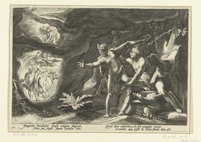 Júpiter atira-se a Io
Metamorfoses de Ovid (título da série) de Hendrick Goltzius (workshop of)