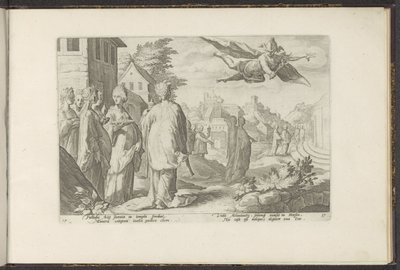 Mercúrio apaixona-se por Herse
Metamorfoses de Ovid (título da série)
Recriações de P. Ovidius Naso (título da série) de Hendrick Goltzius (workshop of)