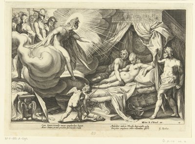 Vénus e Marte surpreendidos pela Apollo
Metamorfoses de Ovid (título da série) de Hendrick Goltzius (workshop of)