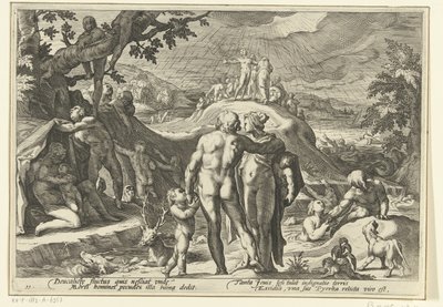 Dilúvio de Deucalion
Metamorfoses de Ovid (título da série) de Hendrick Goltzius (workshop of)