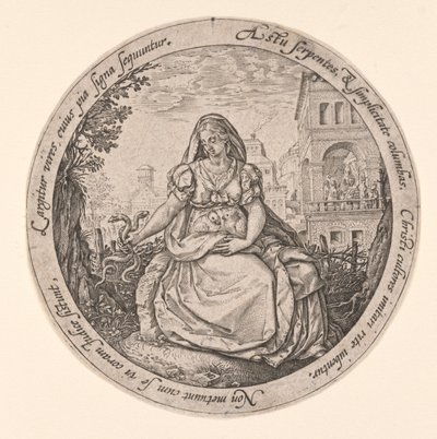 Alegoria da prudência de Hendrick Goltzius