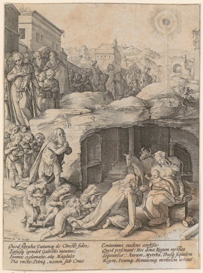 Adoração dos Reis Magos de Hendrick Goltzius