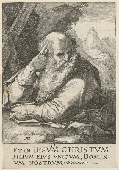 Andreas, folha 2 da série «Cristo, os doze apóstolos e Paulo» de Hendrick Goltzius