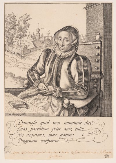 Anna Fullings, Mãe do Artista de Hendrick Goltzius