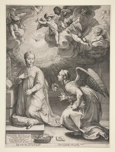 Anunciação de Hendrick Goltzius