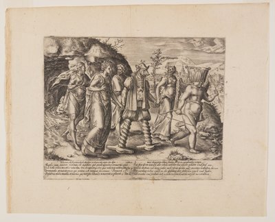 A avareza é a raiz de todos os males, de Litis Abusus (Os abusos da lei) de Hendrick Goltzius