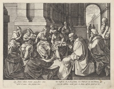 Boaz e os anciãos
A história de Rute (título da série) de Hendrick Goltzius