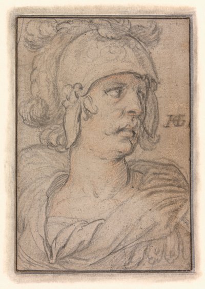 Busto de um guerreiro de Hendrick Goltzius