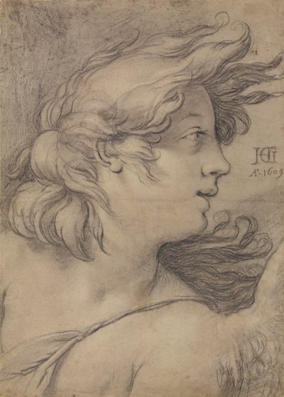 Busto de um anjo de Hendrick Goltzius