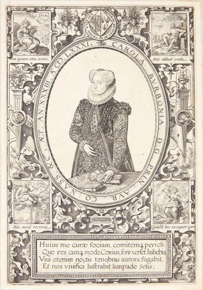 Carlota de Bourbon de Hendrick Goltzius