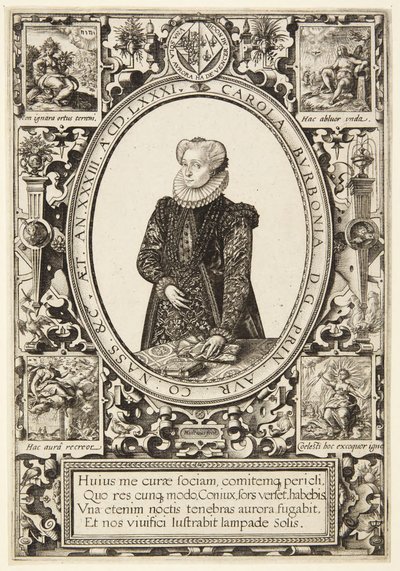 Carlota de Bourbon de Hendrick Goltzius