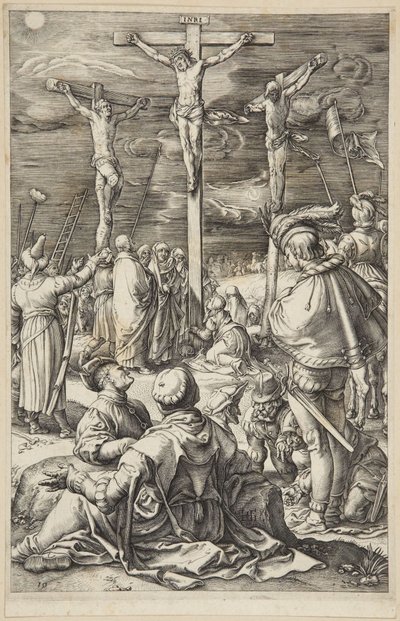 Cristo na cruz de Hendrick Goltzius