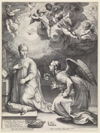 A Anunciação de Hendrick Goltzius