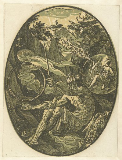 Demogorgon na Caverna da Eternidade
Deuses e deusas (título da série) de Hendrick Goltzius