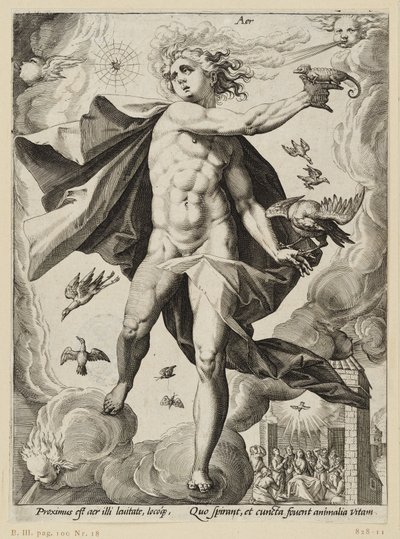 Os quatro elementos: Ar de Hendrick Goltzius