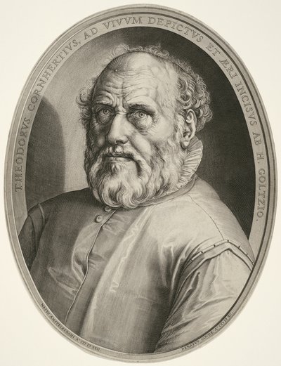 Dirck Volckertsz. Coornhert (sem moldura) de Hendrick Goltzius
