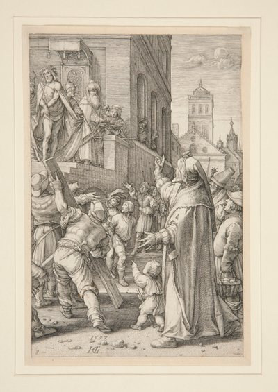 Ecce Homo, de A Paixão, nº 8 de uma série de 12 gravuras de Hendrick Goltzius