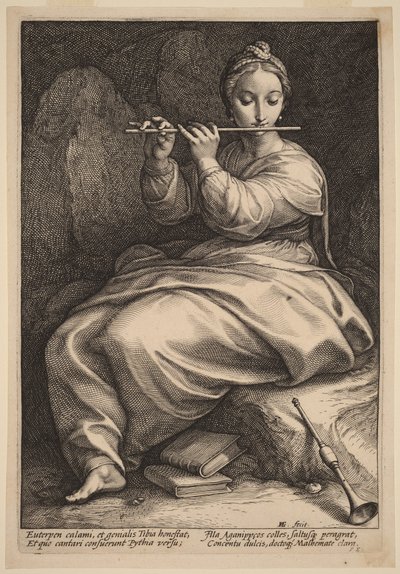 Euterpe de Hendrick Goltzius