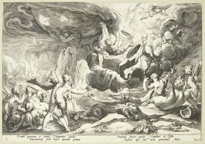 Queda de Faetonte de Hendrick Goltzius