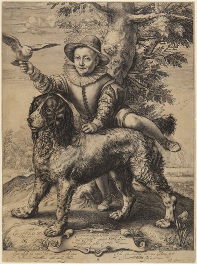 Frederick de Vries com o cão de Goltzius de Hendrick Goltzius