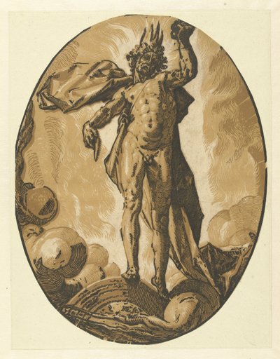 Hélio (morre)
Deuses e deusas (título da série) de Hendrick Goltzius
