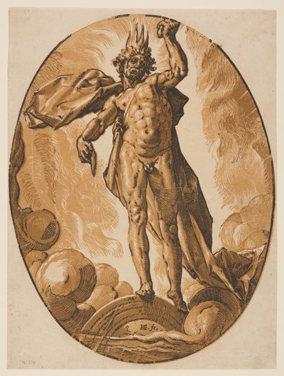 Helios, de The Deities de Hendrick Goltzius