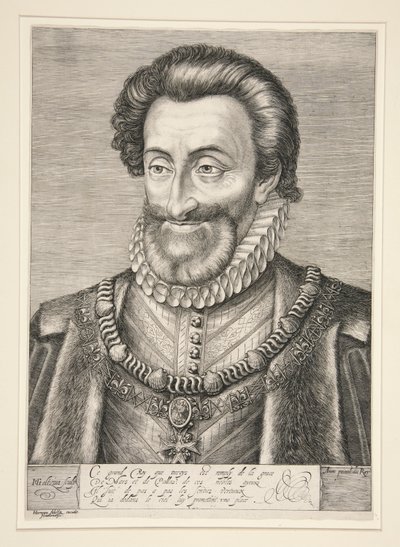 Henrique IV, rei da França e de Navarra de Hendrick Goltzius