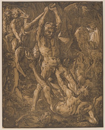 Hércules e Caco de Hendrick Goltzius
