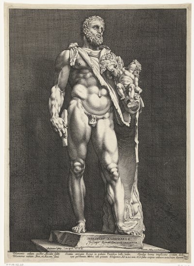 Hércules e Telephos
O Imperador Commodus como Hércules
Três estátuas antigas em Roma (título da série) de Hendrick Goltzius