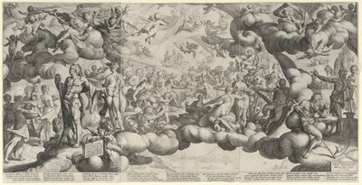 O casamento de Amor e Psique de Hendrick Goltzius