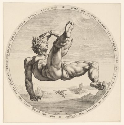 Icarus
De vier vallers (título da série) de Hendrick Goltzius