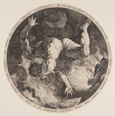 Ixion, de Os Quatro Desgraçados de Hendrick Goltzius
