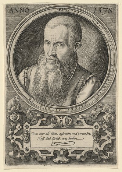 Johan Gols [Pai do Artista] de Hendrick Goltzius