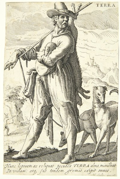 Terra (Terra) de Hendrick Goltzius