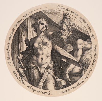 Judite com a cabeça de Holofernes de Hendrick Goltzius