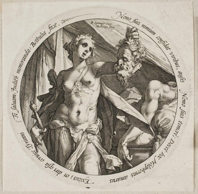 Judite com a cabeça de Holofernes de Hendrick Goltzius