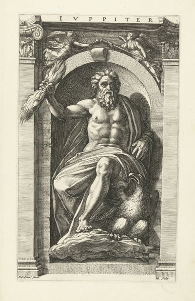Júpiter Júpiter (título no objeto) Oito Deuses Clássicos (título da série) de Hendrick Goltzius