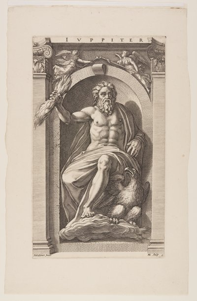 Júpiter, de Oito Deuses Pagãos de Hendrick Goltzius
