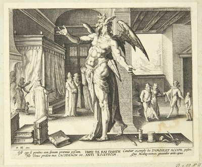 O médico como diabo de Hendrick Goltzius