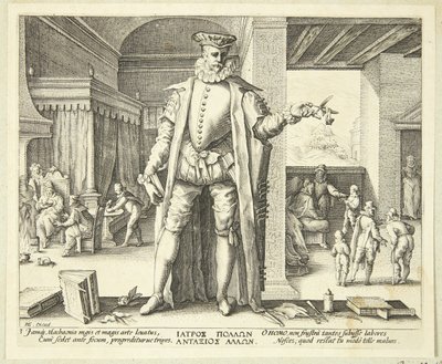 O médico como ser humano de Hendrick Goltzius