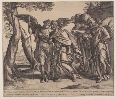 Ló e as suas filhas de Hendrick Goltzius