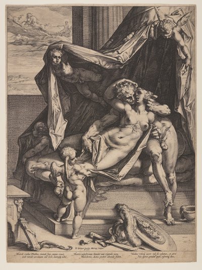 Marte e Vénus de Hendrick Goltzius
