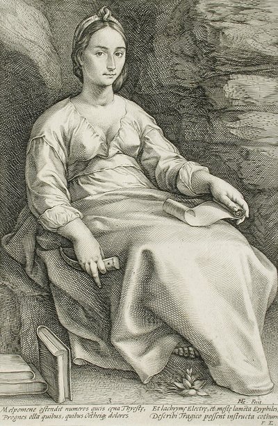 Melpómene de Hendrick Goltzius