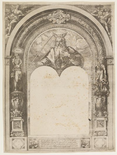 Moisés com as Tábuas da Lei de Hendrick Goltzius